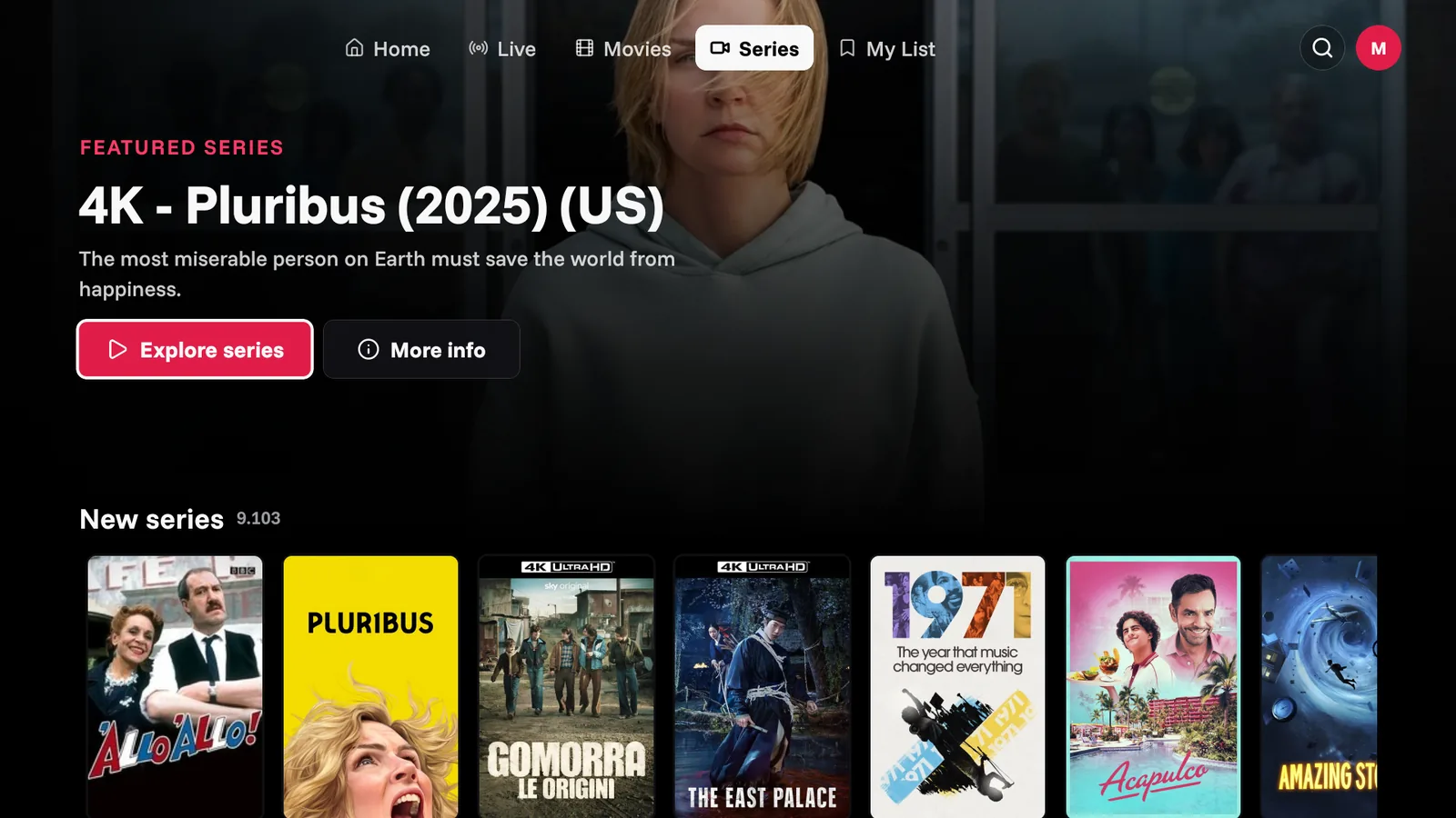 JellyPlayer TV series library
